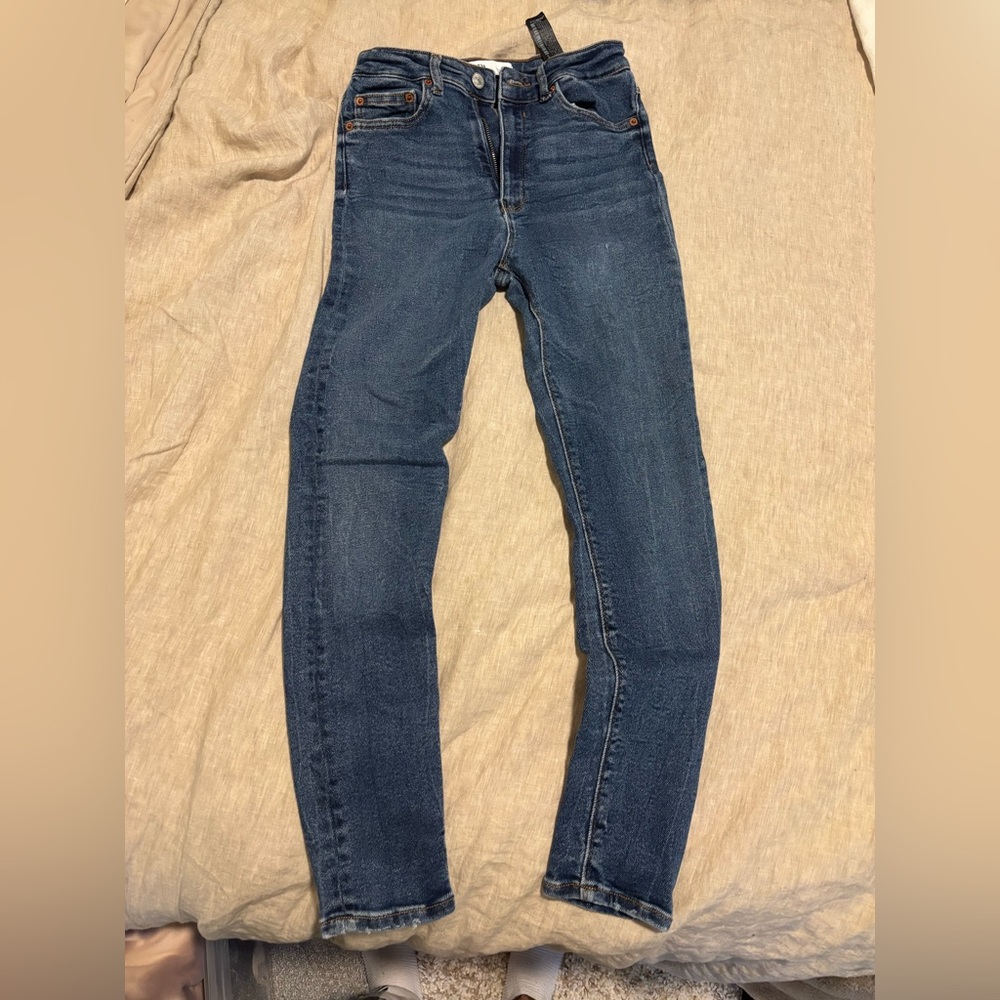 Zara Dark Blue Skinny Jeans